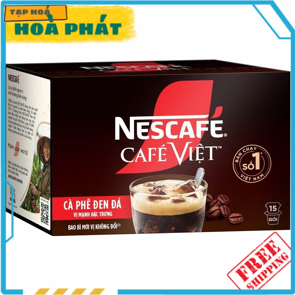 Nescafé Café Việt Cà Phê Đen Đá hộp 240g