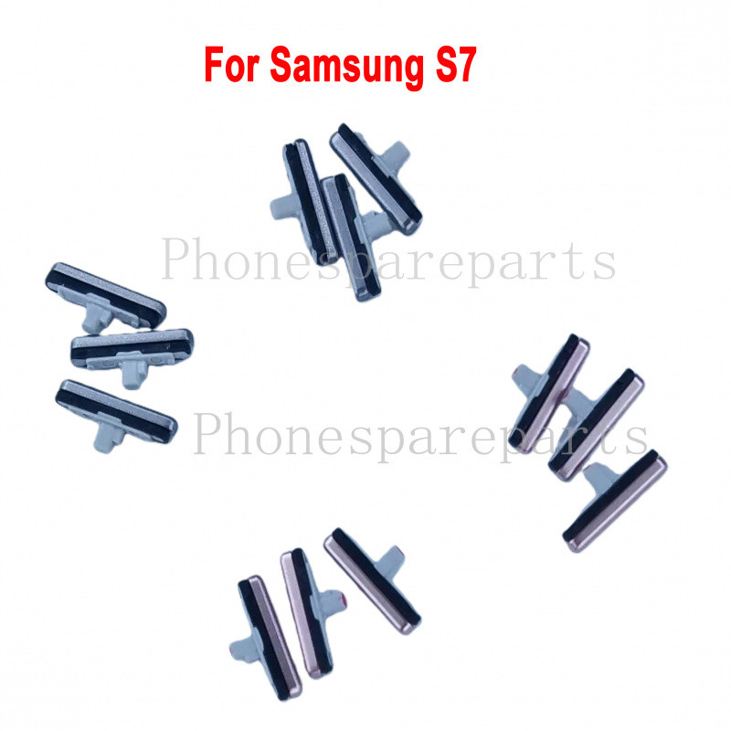 1 Cái Cho Samsung S7 G930 G930F Nhà Ở Bên Chìa Khóa Bật Tắt Nguồn Nút Âm Lượng Màu Hồng