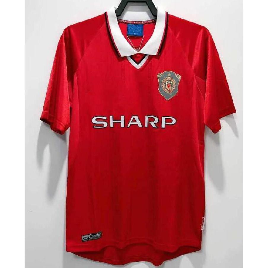 99-00 M UCL FINAL Home Retro Soccer Jersey Bóng đá