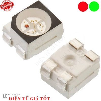 [20 Cái]- LED 2 Màu Đỏ, Xanh Lá 3528 Dán SMD Trong Suốt Điện Tử Giá Tốt 886