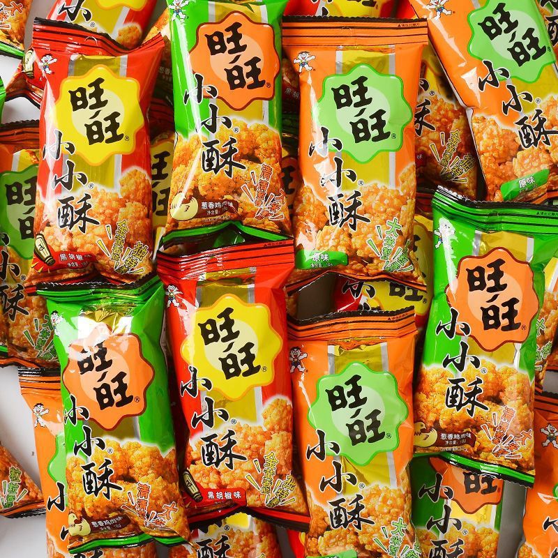 W Want Want Small Crisp Children 's Casual Nostalgic Glutton-Relieving Snacks Gà nguyên bản Popcorn 