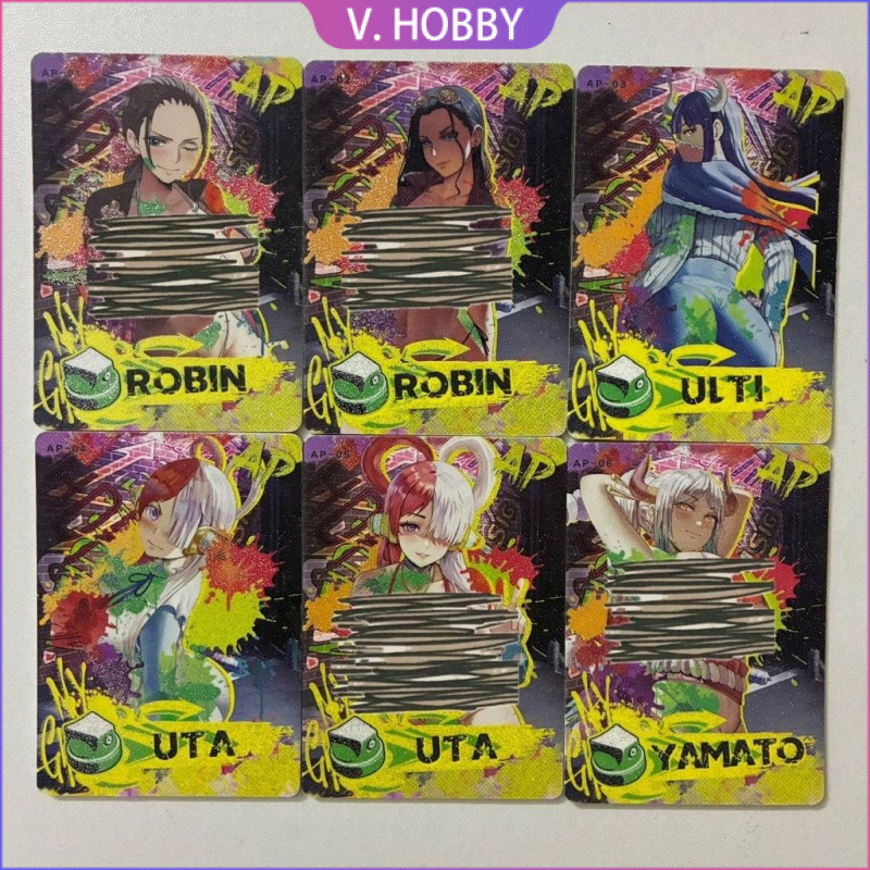 Linglong One Piece AP Bộ 6 Thẻ One Piece One Piece Thẻ Bộ Sưu Tập Thẻ Một Mảnh