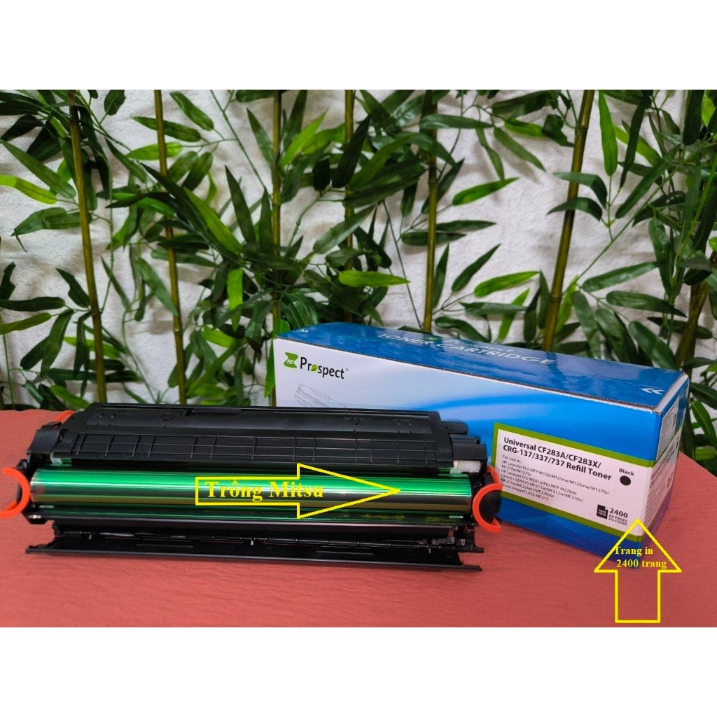 Hộp mực pro chính hãng CF283A/CRG337/737_ pro có lỗ đổ mực
