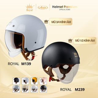  Mũ Bảo Hiểm Royal Series M139 và M239 Kính Âm Thời Trang Nam Nữ Nón Nửa Đầu Và 3 4 Chính Hãng 