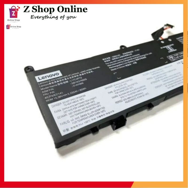 Pin Laptop L17C4P72 L17M4P72 L18M4P71 Battery For Lenovo ThinkPad P1 X1 Extreme X1E 01YU911