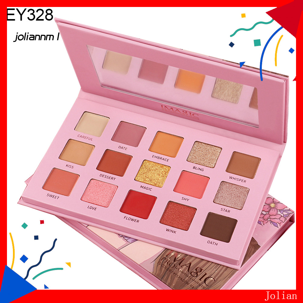 [JM] IMAGIC 15 Màu Ngọc Trai Lấp Lánh Bảng Phấn Mắt Shimmer Sắc Tố Trang Điểm Mắt