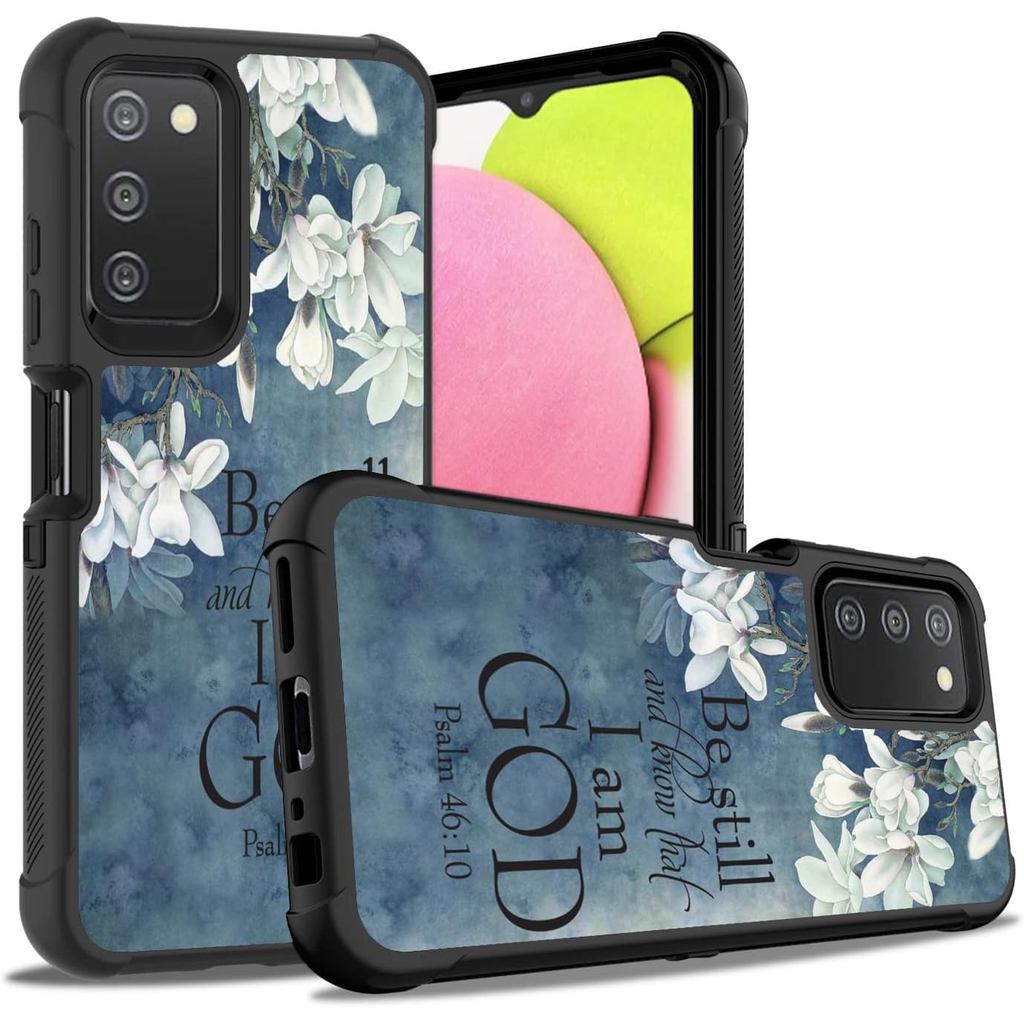 Dành Cho Ốp Lưng Samsung Galaxy A03S, Nhựa Cứng Chống Sốc + Ốp Lưng Silicon Mềm Lai Bảo Vệ Cho Samsu