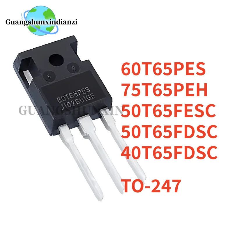 5 CÁI 100% MỚI 60T65PES 50T65FDSC 40T65FDSC 75T65PEH 50T65FESC TO-247 Ống IGBT thường được sử dụng t