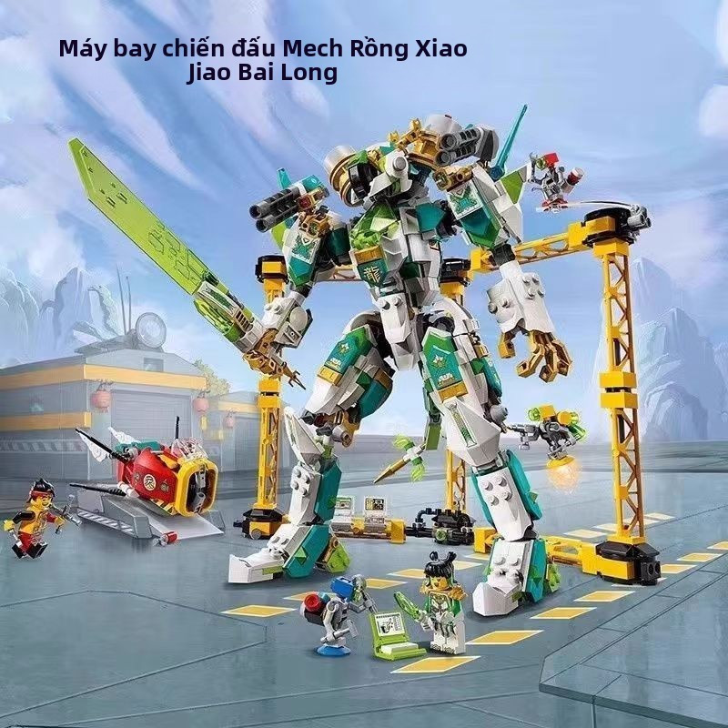 24 Bộ đồ chơi lắp ráp cho trẻ em Wukong Little Hero Series tương thích với LEGO, Rồng Xiaojiao, Ngựa