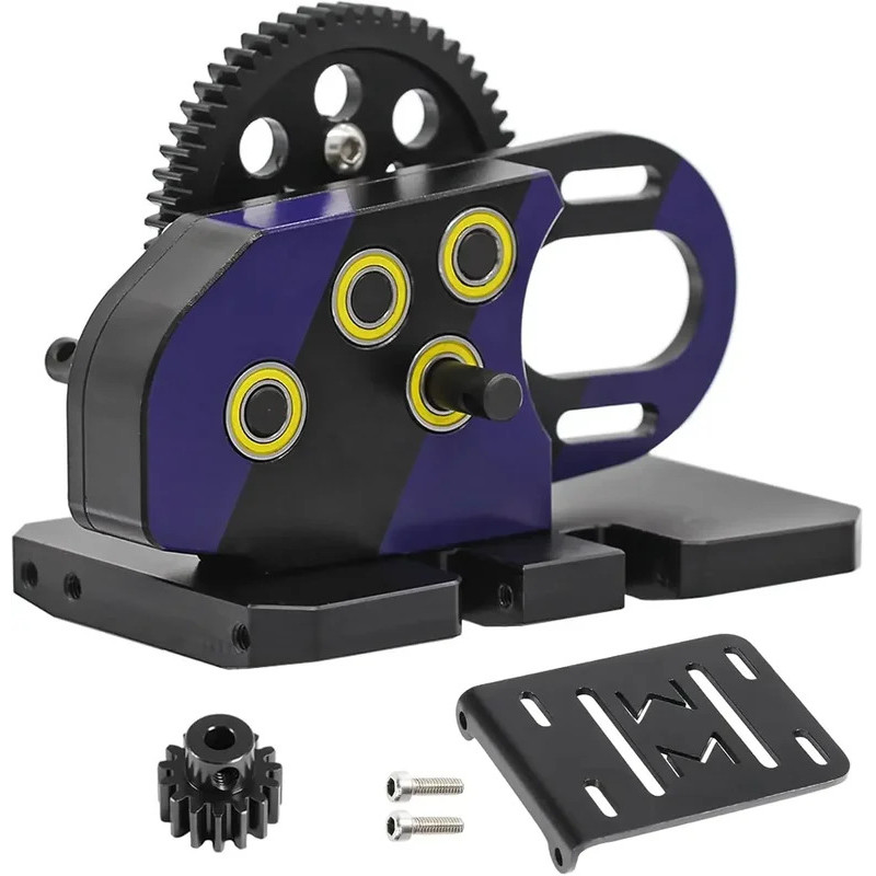 AMK 1 / 10 Overdrive 30% Hộp số LCG vi sai kim loại với tấm trượt POM cho bánh xích RC Trục SCX10 Ca