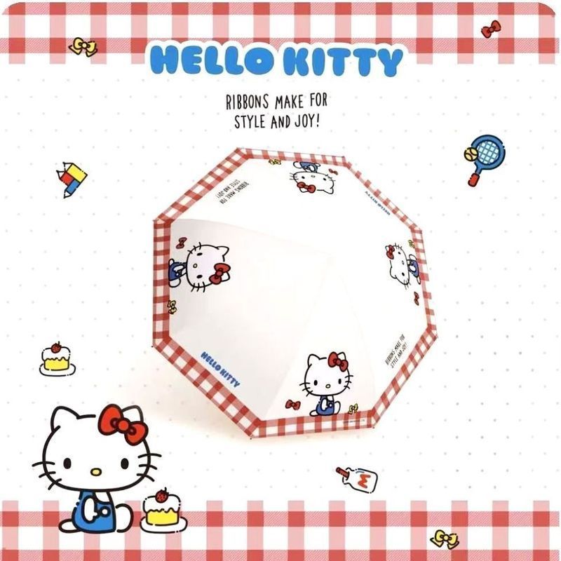 【Fast shipping】ô che mưa hello kitty  ô tự động hello kitty Hướng dẫn sử dụng ô Hello Kitty dễ thươn
