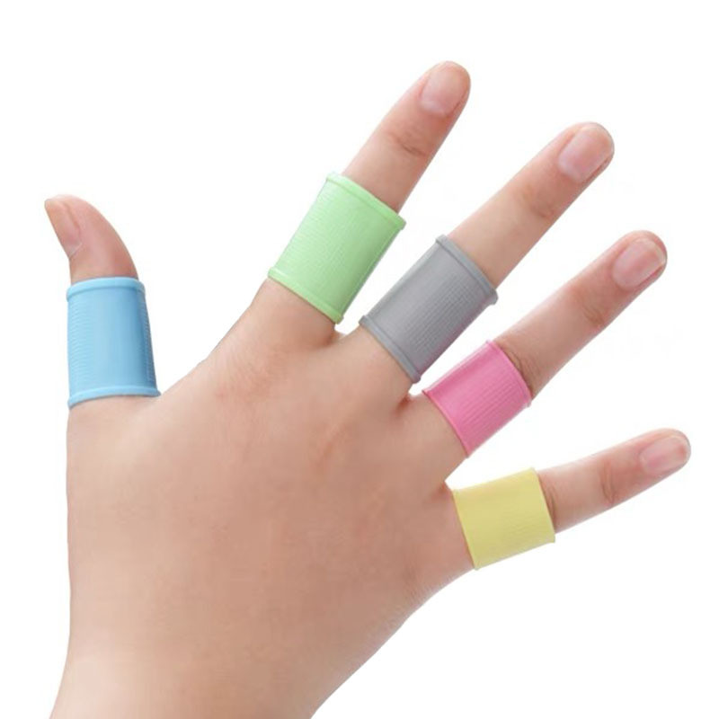 Spot Goods#Universal Golf Finger Guard Anti-Slip Finger Sleeve Protector Silicone Finger Ring Seamle