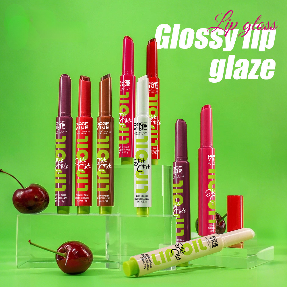 [Hàng có sẵn] PAGE VINE Press Lipstick Gương mờ không phai màu Làm trắng da Son môi rắn WJG