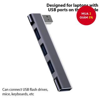  Cổng USB Hub Không Dây 4 Trong 1 Di Động Siêu Mỏng USB3.0 Docking Station Cho PC Laptop Notebook 