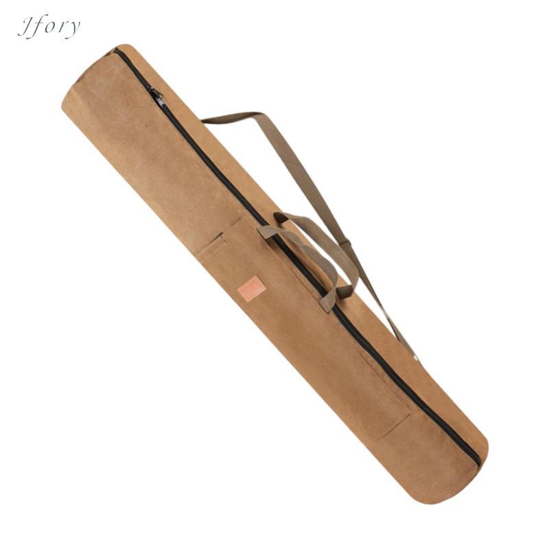 Hộp đựng cần câu Jfory có thể gập lại Túi đựng cần câu bằng vải có thể gập lại Dụng cụ câu cá Người tổ chức có dây đeo vai có thể điều chỉnh Thích hợp cho các hoạt động ngoài trời Du lịch