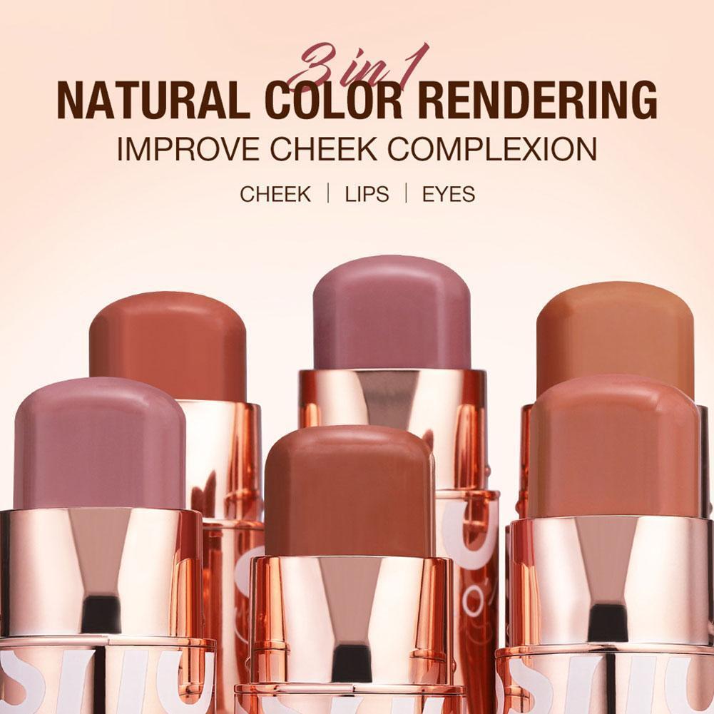 O.two.o Trang Điểm Blush Stick Tự Nhiên Dưỡng Ẩm Lâu Dài Trang Điểm Mặt Kem Blusher S1u0