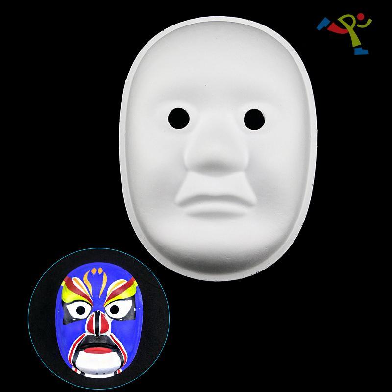 Mặt nạ bột giấy DIY màu trắng, nhập khẩu từ Việt Nam