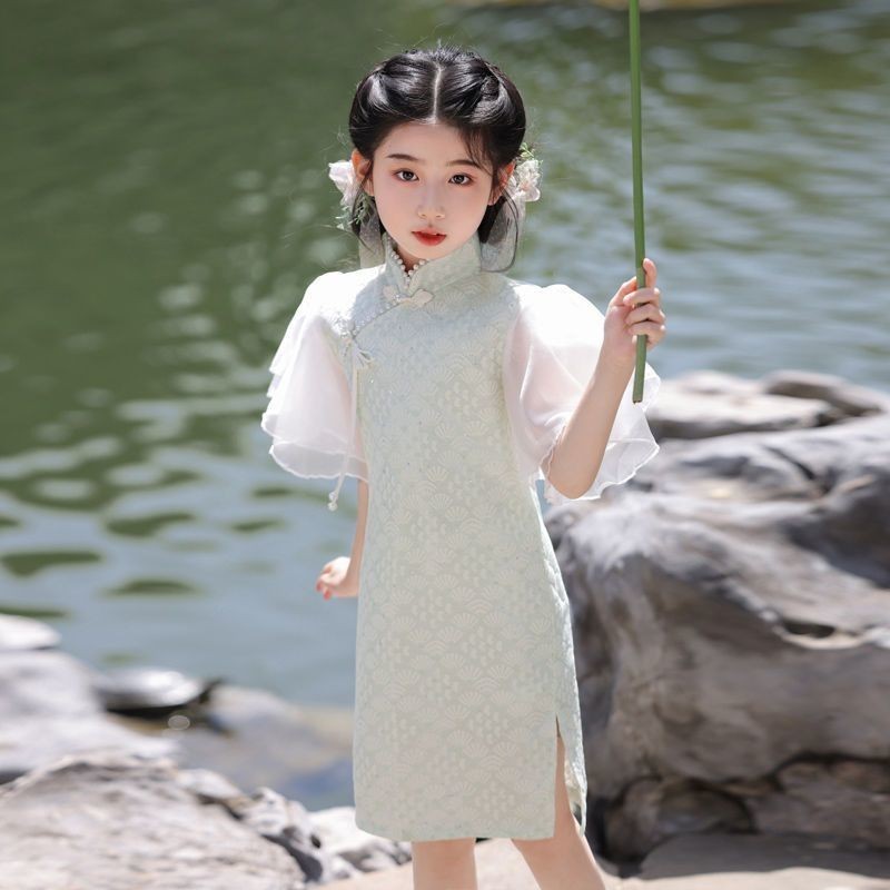 Sườn xám dành cho trẻ em, phong cách Trung Hoa Dân Quốc, gir ❈ ❈ ❈ ❈ ❈ ❥ ❈ ❈ ❈ ❈ 🍒 ❈ ❈ ❈ ❈ ❈ ❈ ❈ ❈ ❈