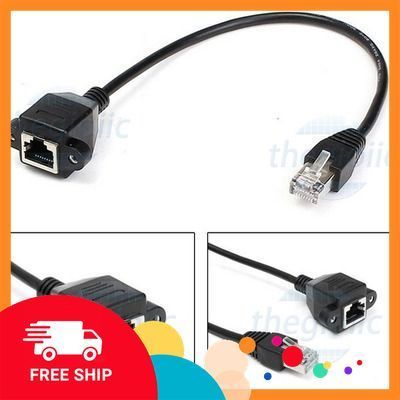 Dây Cáp RJ45 Đực To RJ45 Cái Dài 30cm