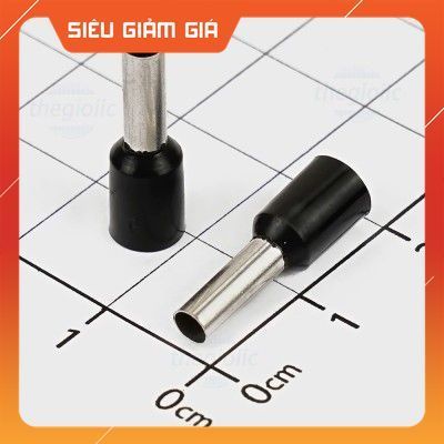 [50 Cái]- E4009 Cos Pin Rỗng Cỡ Dây 4mm2 Màu Đen SmartFix Linh Kiện