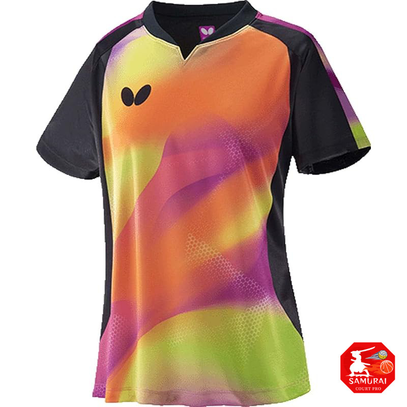 Butterfly Table Tennis Women's Game Shirt Gressley Shirt J.T.T.A. Certified Rose Violet (244) S 4632