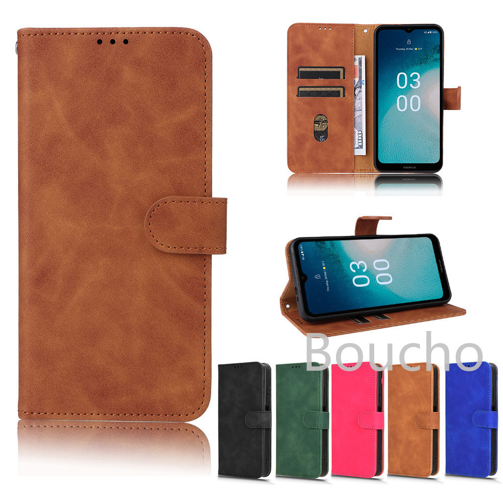 Ví Lật Sang Trọng Nokia G22 Ốp Lưng Lật Từ Khóa Điện Thoại Đứng Dành Cho Nokia G22 G21 G42 NokiaG22 