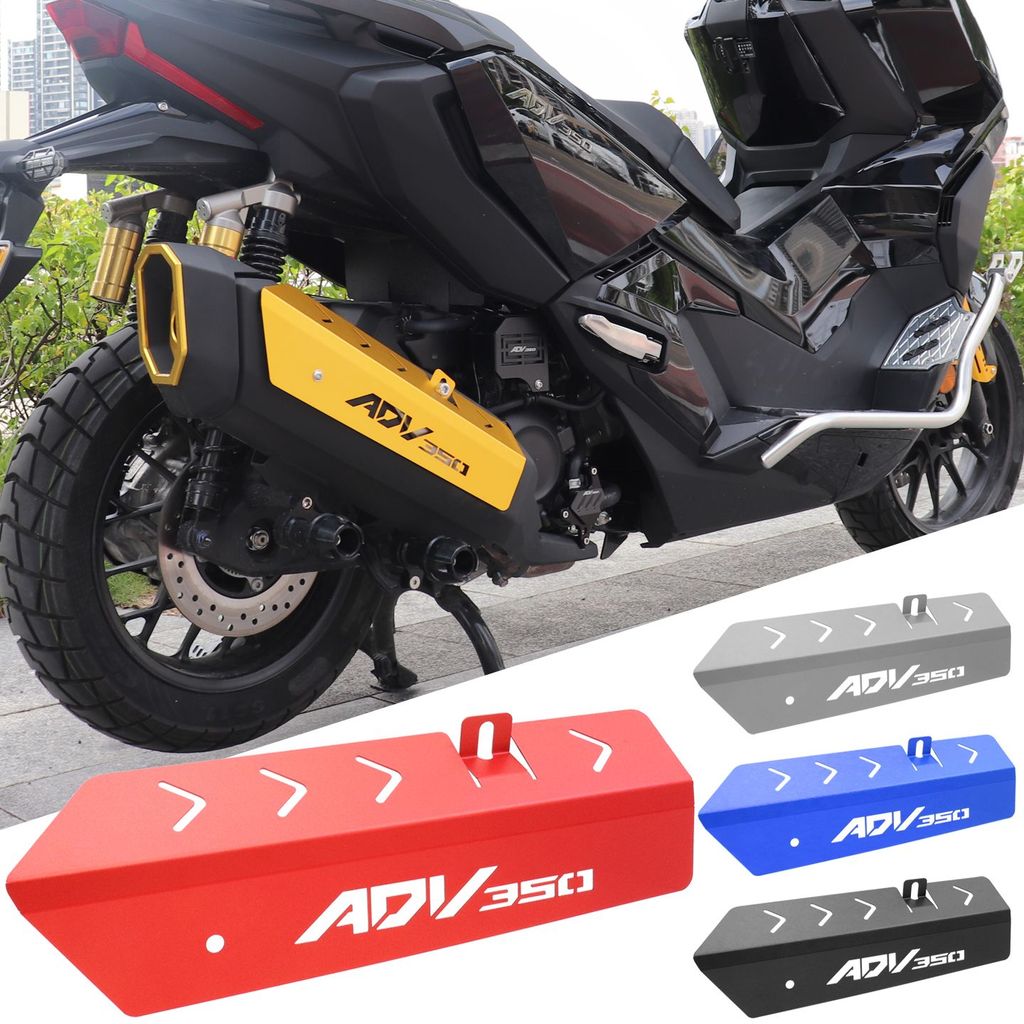 HONDA scooter accessories, new ADV350 motorcycle exhaust pipe protector, made of aluminum alloy, ADV