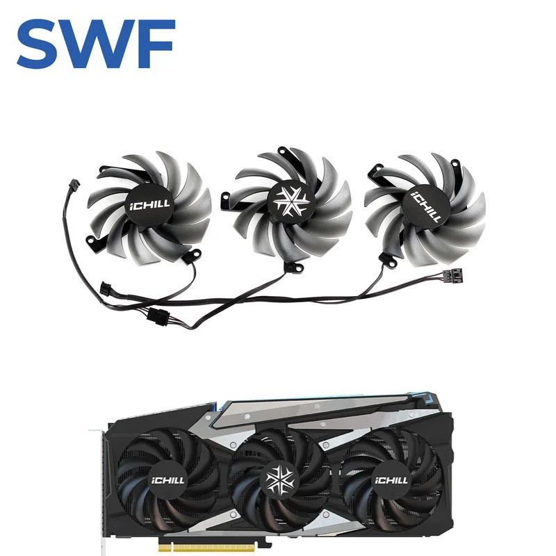 CF-12915S RTX 3080 Quạt Làm Mát Thay Thế Cho INNO3D RTX 3070 3080 Ti 3090 ICHILL X4 OC Quạt Làm Mát 