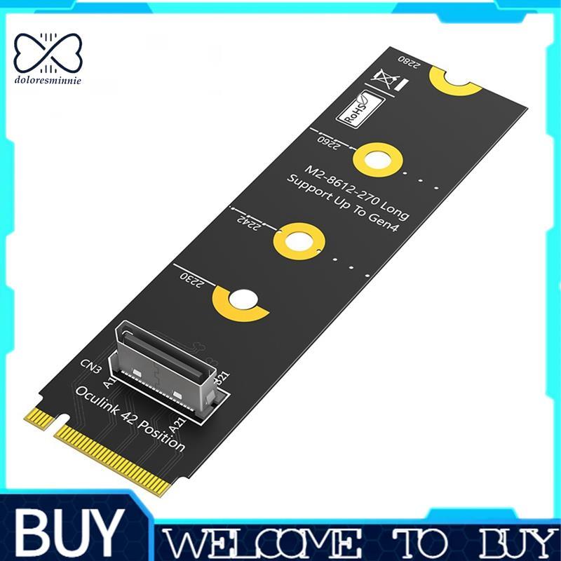 M.2 NVME M-Key sang Oculink SFF-8612 Thẻ mở rộng PCI-E 4.0 X4 sang OcuLink SFF-8612 4i Adapter cho S
