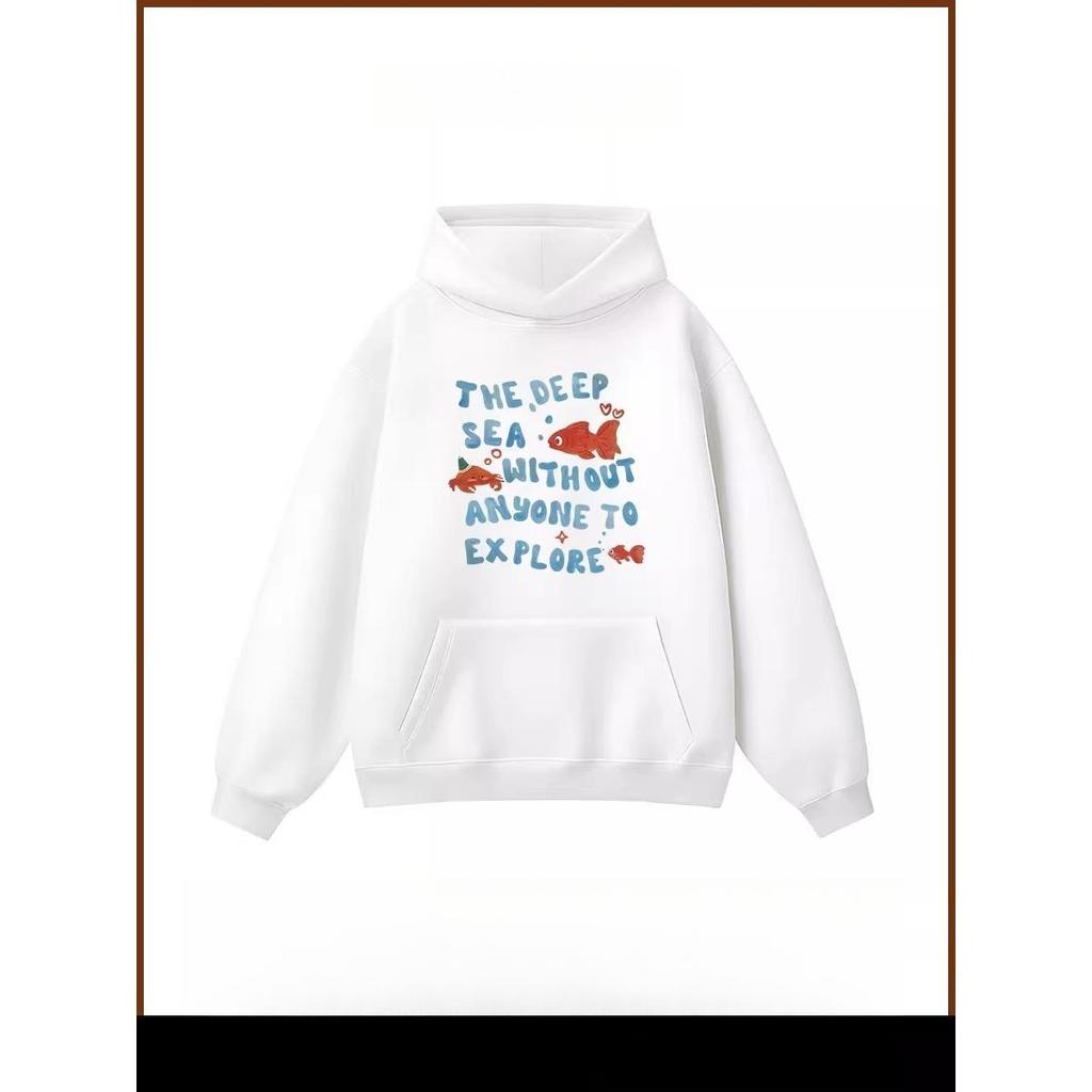 American style hoodie - Korean style lazy style, loose and comfortable fit, autumn and winter, unise