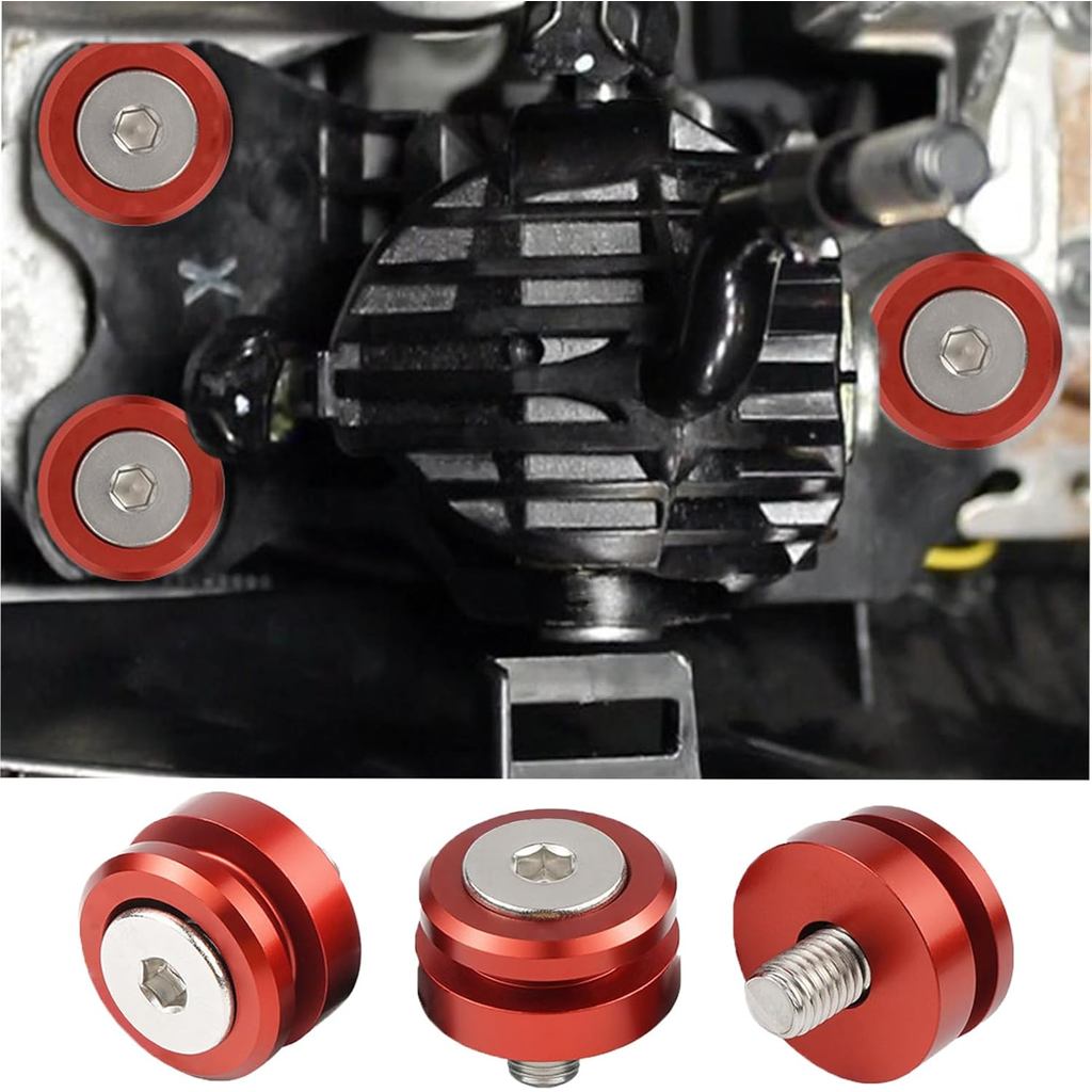 Ống lót đế chuyển số Bevinsee Tương thích với Honda Civic FN2 Type R FD2 Type R 2006-2011 Đỏ