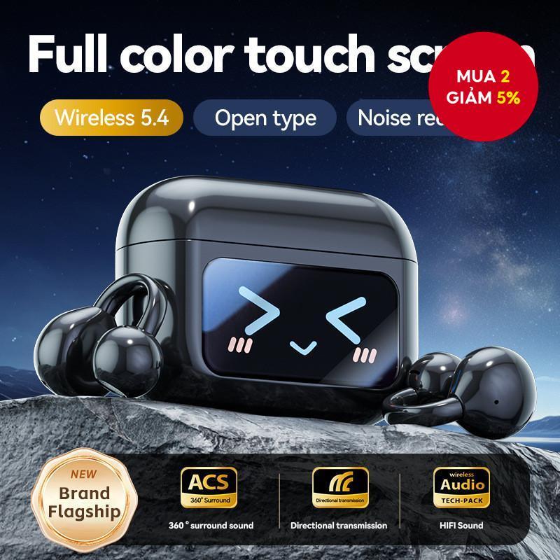 M100 Tai Nghe Màu Đen Màn Hình Màu Màn Hình Cảm Ứng Tai Nghe HD Gọi Tuổi Thọ Pin Dài Tai Không Dây K