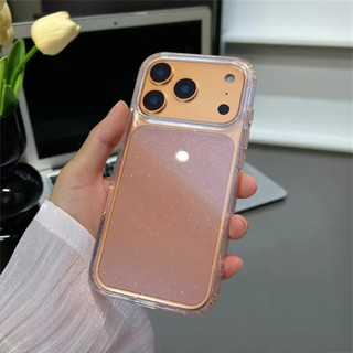 Ốp Điện Thoại Mềm Trong Suốt Lấp Lánh Hai Lớp Cho for  iPhone 17 16 15 pro max 14 Pro Max iPhone 13 11 12 Pro Max XR XS Max 7 8 Plus SE 3