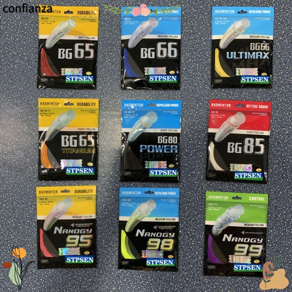 Dây vợt cầu lông Confiánza chất lượng cao, đường kính 0,7mm, bền dành cho BG66UltMax và BG80Power