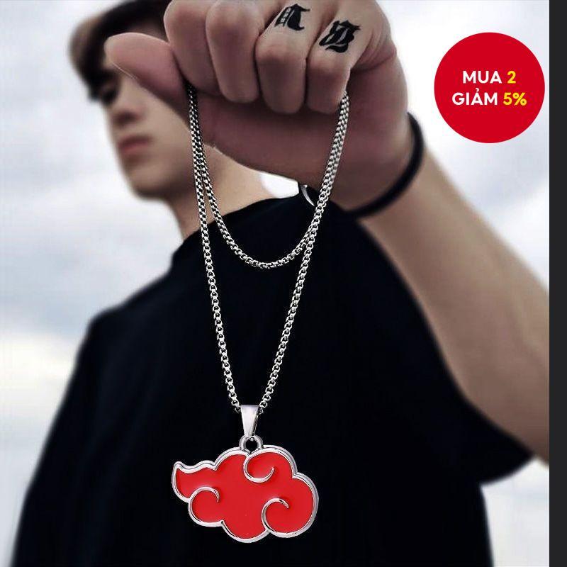 Dây chuyền mặt dây chuyền giọt dầu thời trang, nhẫn đỏ của tổ chức Akatsuki trong anime Naruto.