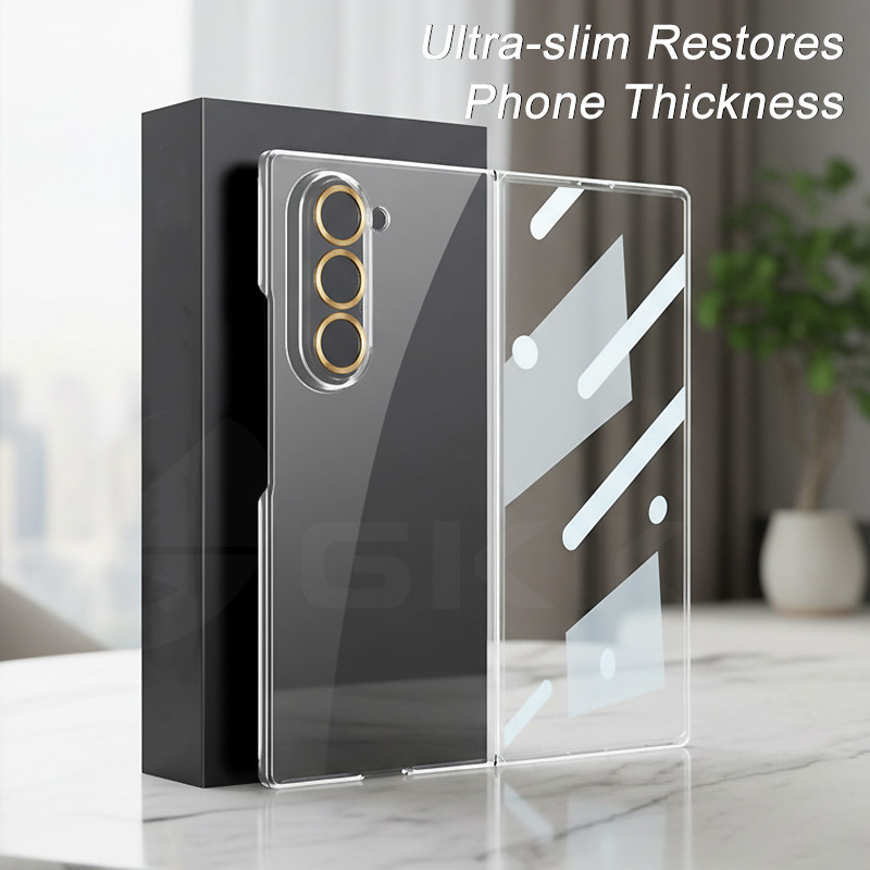 Ốp Nhựa Chống Trầy Xước Siêu Mỏng LUSHUO Cho Samsung Galaxy Z Fold 6 7 Màn Hình Kính Phục Hồi Độ Dày