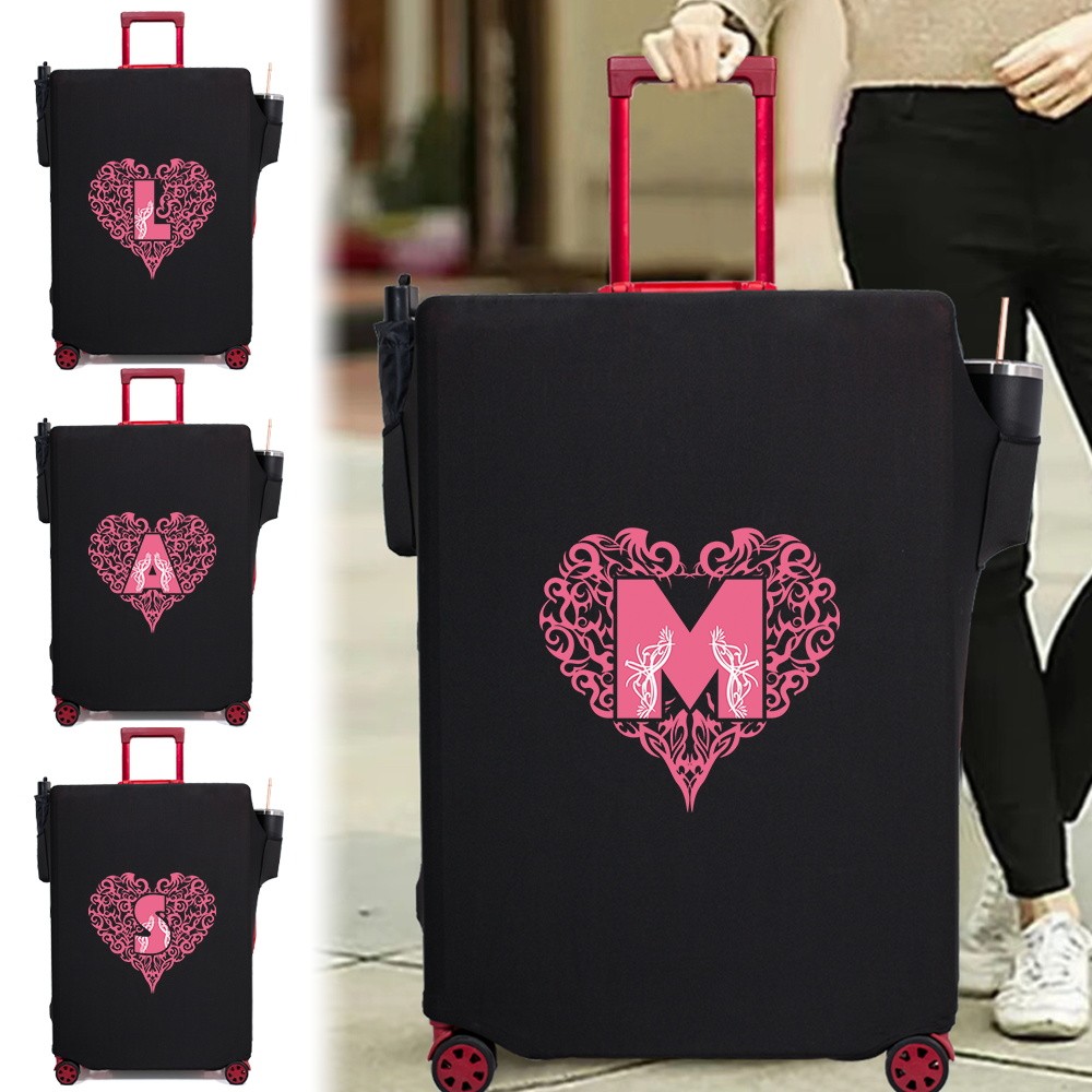 Zipper style three openings Cartoon  luggage cover Scratch-resistant Travel highly elastic luggage c
