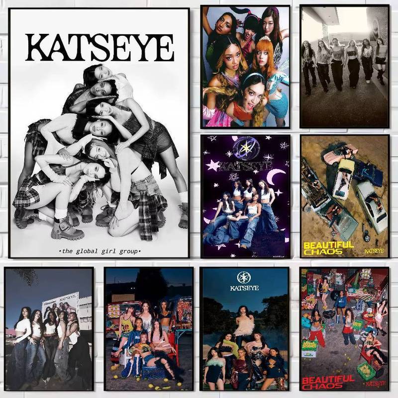 K Pop Band K Katseye Poster Trang trí tường thẩm mỹ chất lượng cao cho phòng khách ký túc xá
