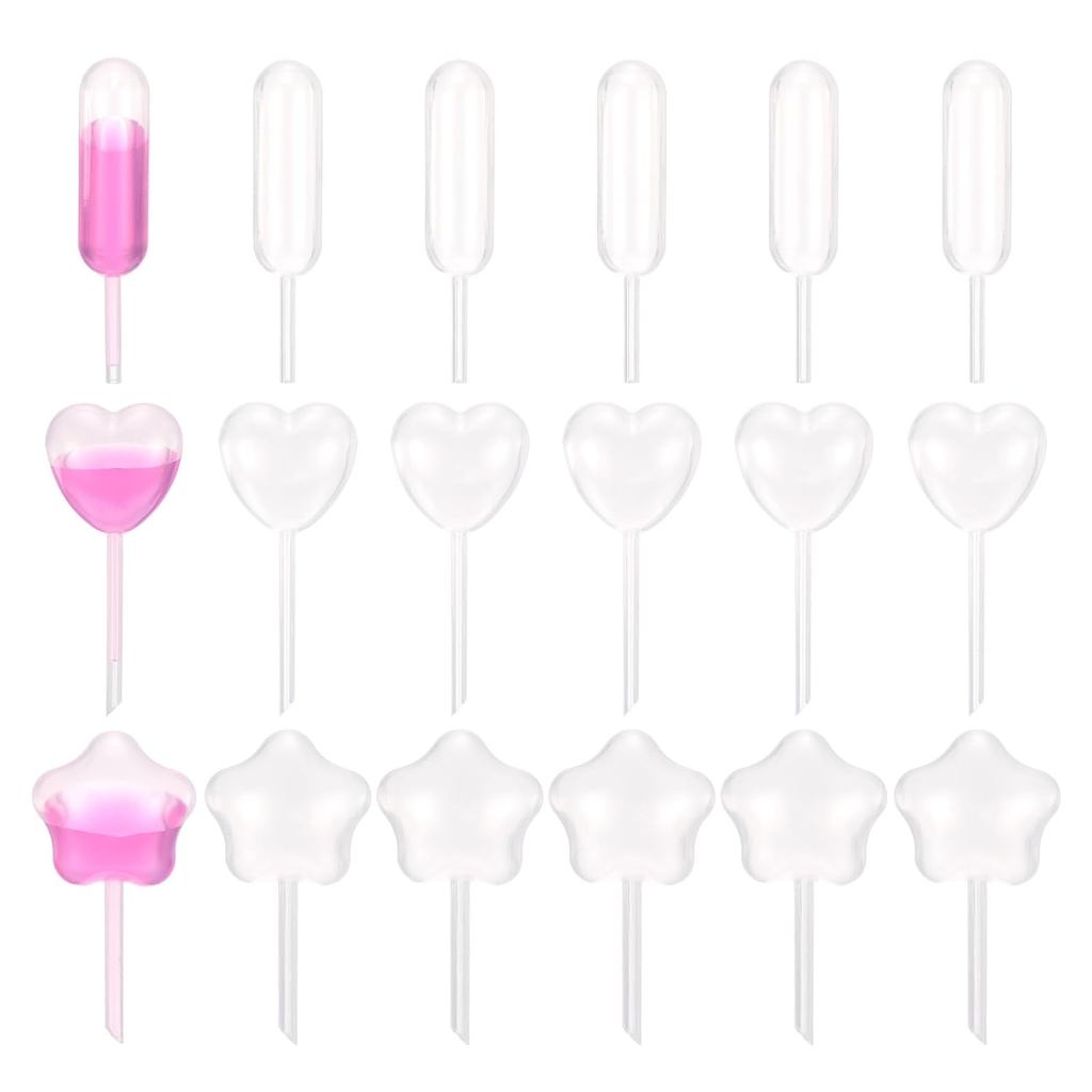 PATIKIL Cupcakes Pipet, 200 Chiếc 4ml Pipet tráng miệng bằng nhựa dùng một lần Pipet Dâu Pipet Bóp C