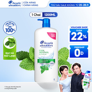   Livestream  Dầu Gội HEAD & SHOULDERS Bạc Hà Mát Lạnh Chai 1200ML 