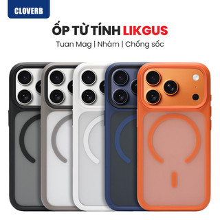  Ốp lưng nhám Likgus Tuan Mag - Hít nam châm   Chống sốc - Dành cho iPhone 13 đến 17 - CloverB 