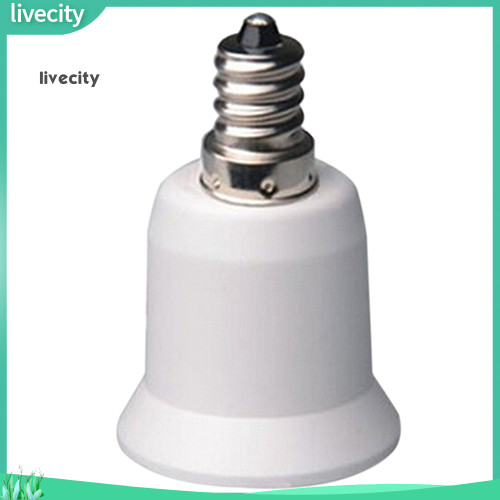 Sống động| Bộ chuyển đổi ổ cắm bóng đèn không cháy E12 sang E26 / E27 chịu nhiệt