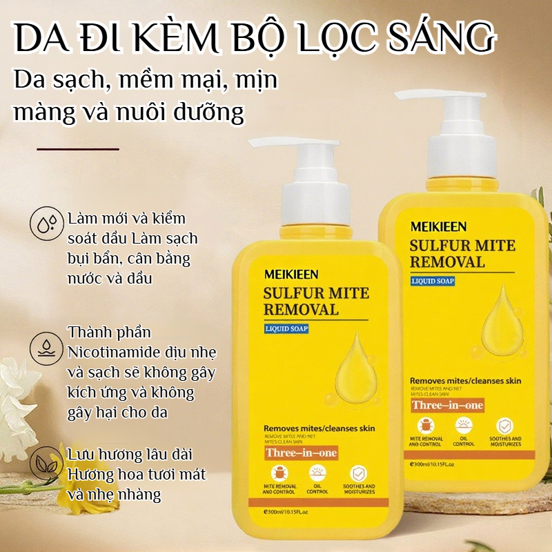 Sữa tắm lưu huỳnh làm sạch nhẹ nhàng kháng khuẩn giữ hương thơm lâu dài