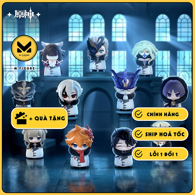 MÔ HÌNH Blind Box Fatui Harbingers Series Chibi Figure - Genshin Impact (MiHoYo & Hey Dolls) FIGURE 