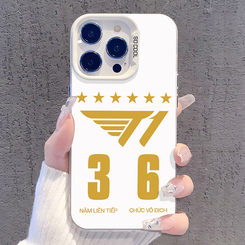 Ốp lưng tương thích Oppo Realme Xiaomi hình T1 6 sao có hiệu ứng IMD IT685