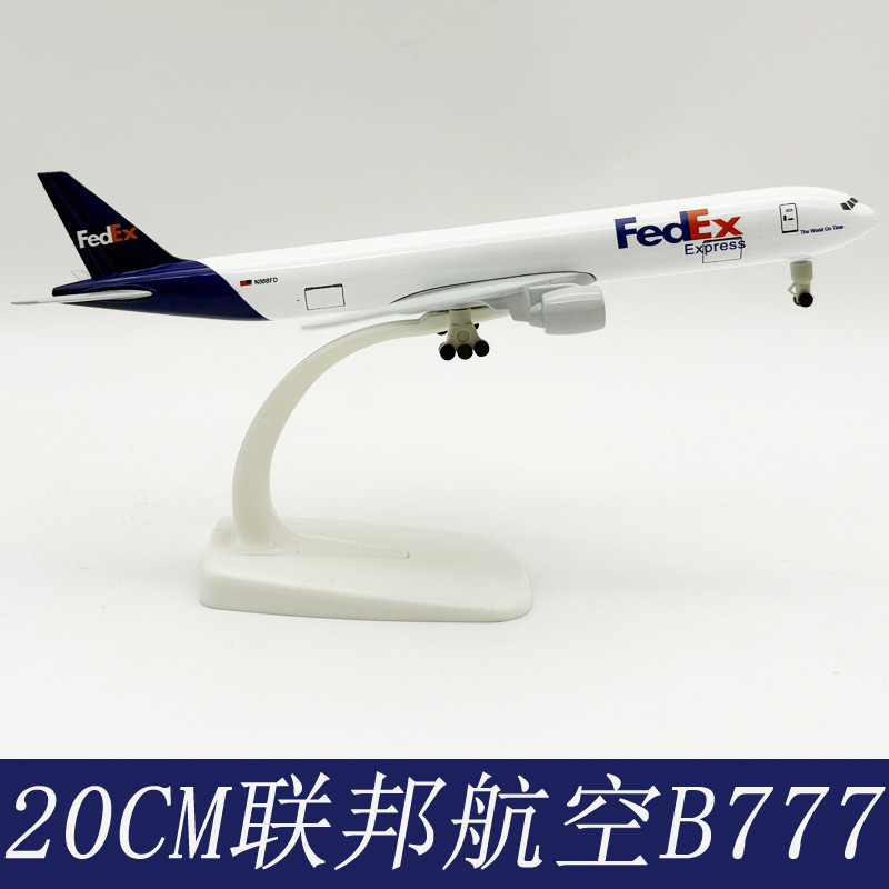 Máy bay chở hàng FedEx Boeing 777 Mẫu hợp kim mô phỏng 20cm
