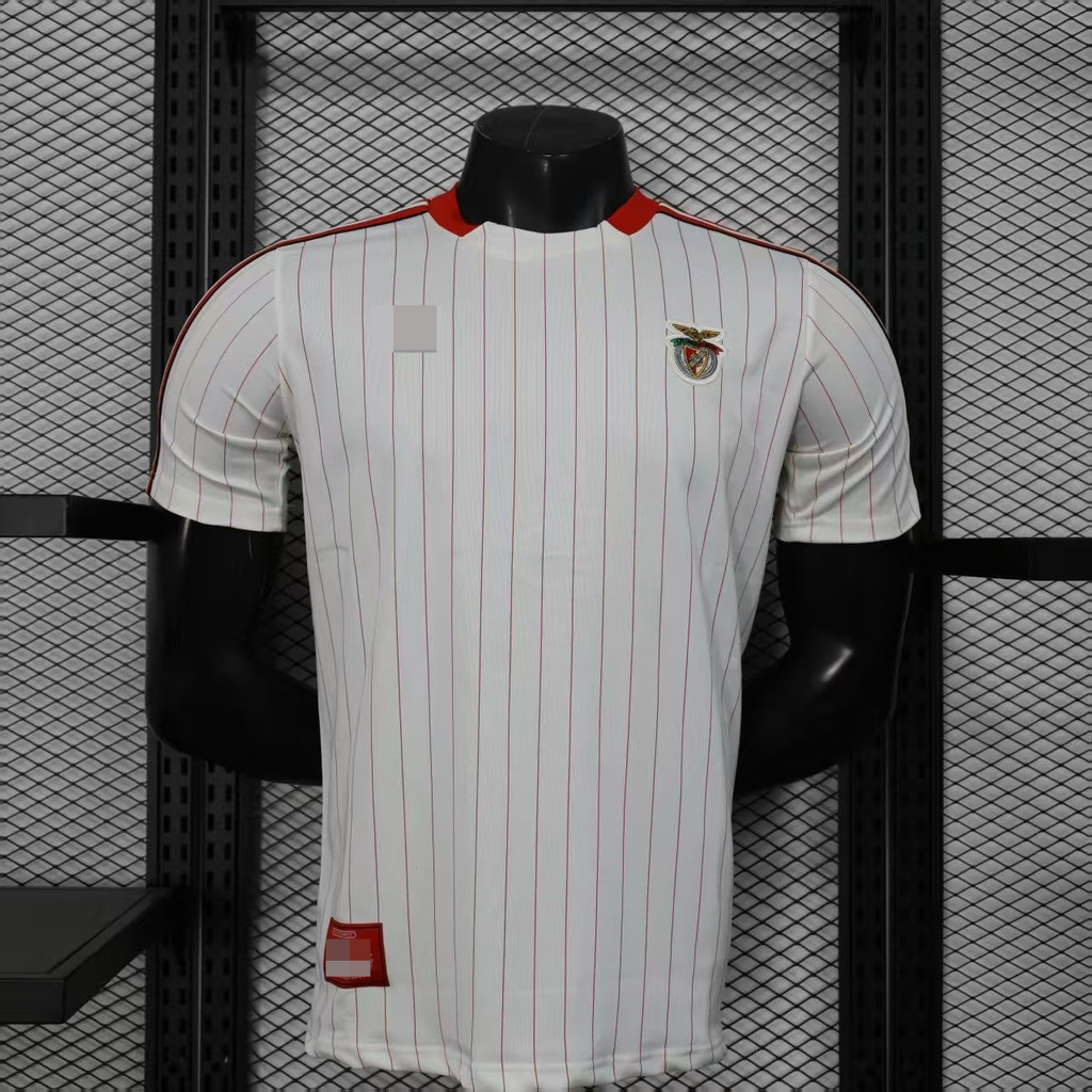 Áo Thun Bóng Đá Retro Benfica Ngắn Tay, Phù Hợp Cho Người Hâm Mộ