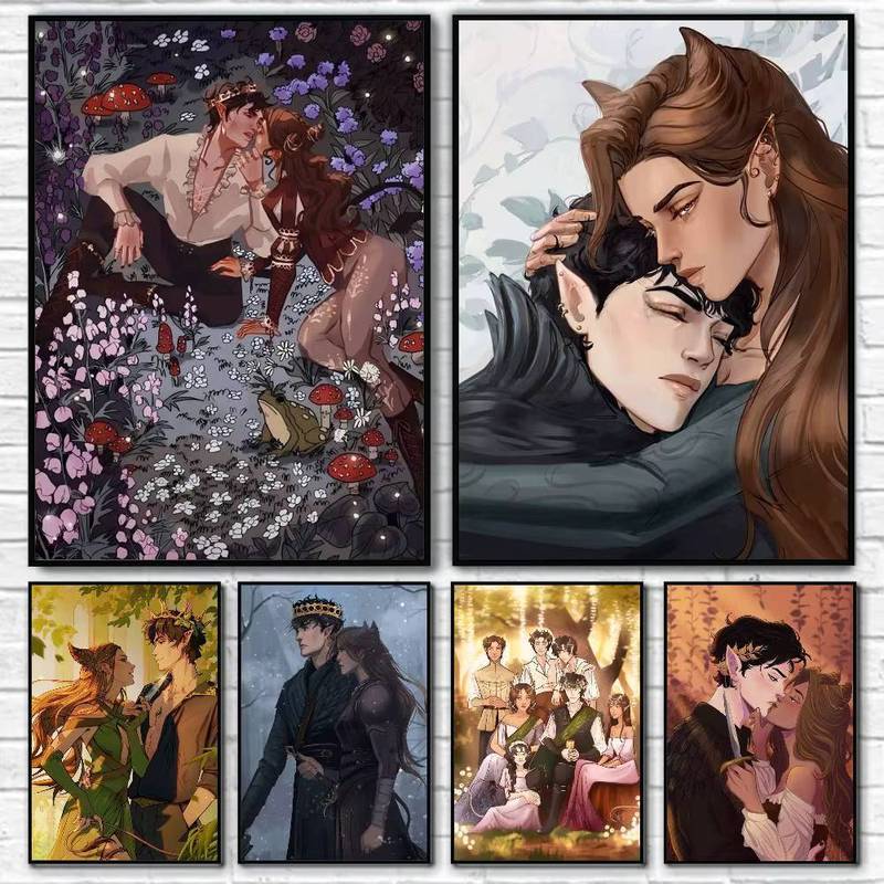 Áp phích Jude và Cardin từ The Cruel Prince - in vải canvas cho quán cà phê, quán bar và trang trí t