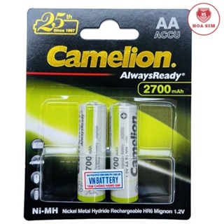  Pin sạc AA Camelion AlwaysReady 2700mAh - Vỉ 2 viên HÀNG CHÍNH HÃNG 