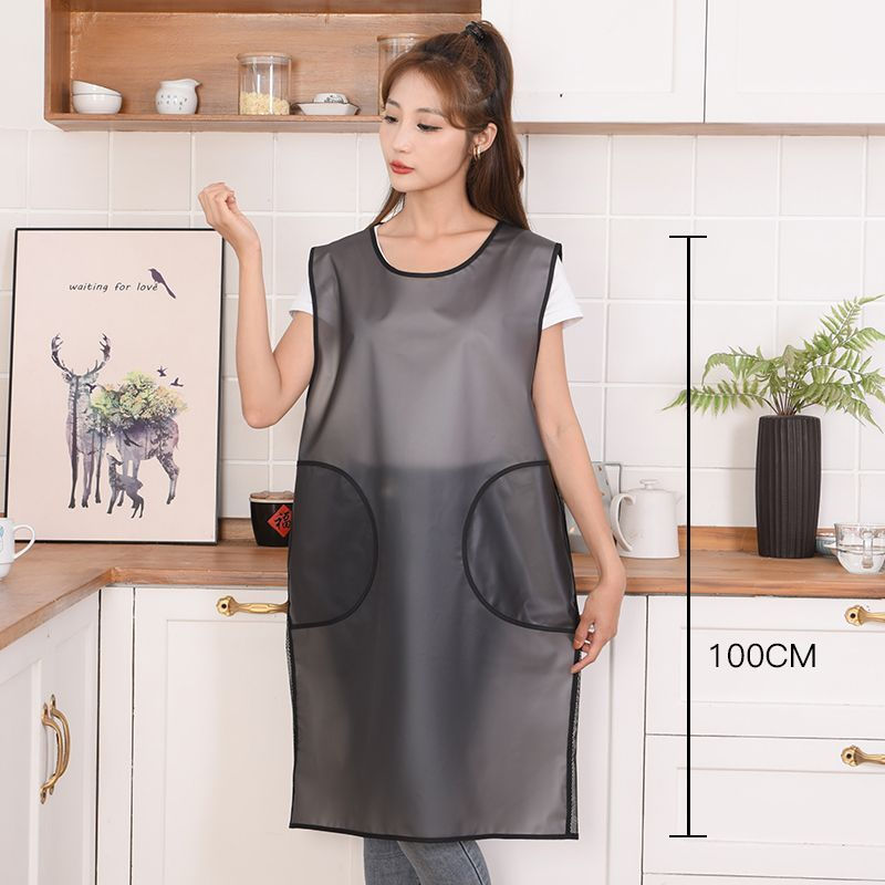 New Product#TPU Waistcoat-style Apron for Kitchen Use2025New oil-proof and waterproof cooking and ba